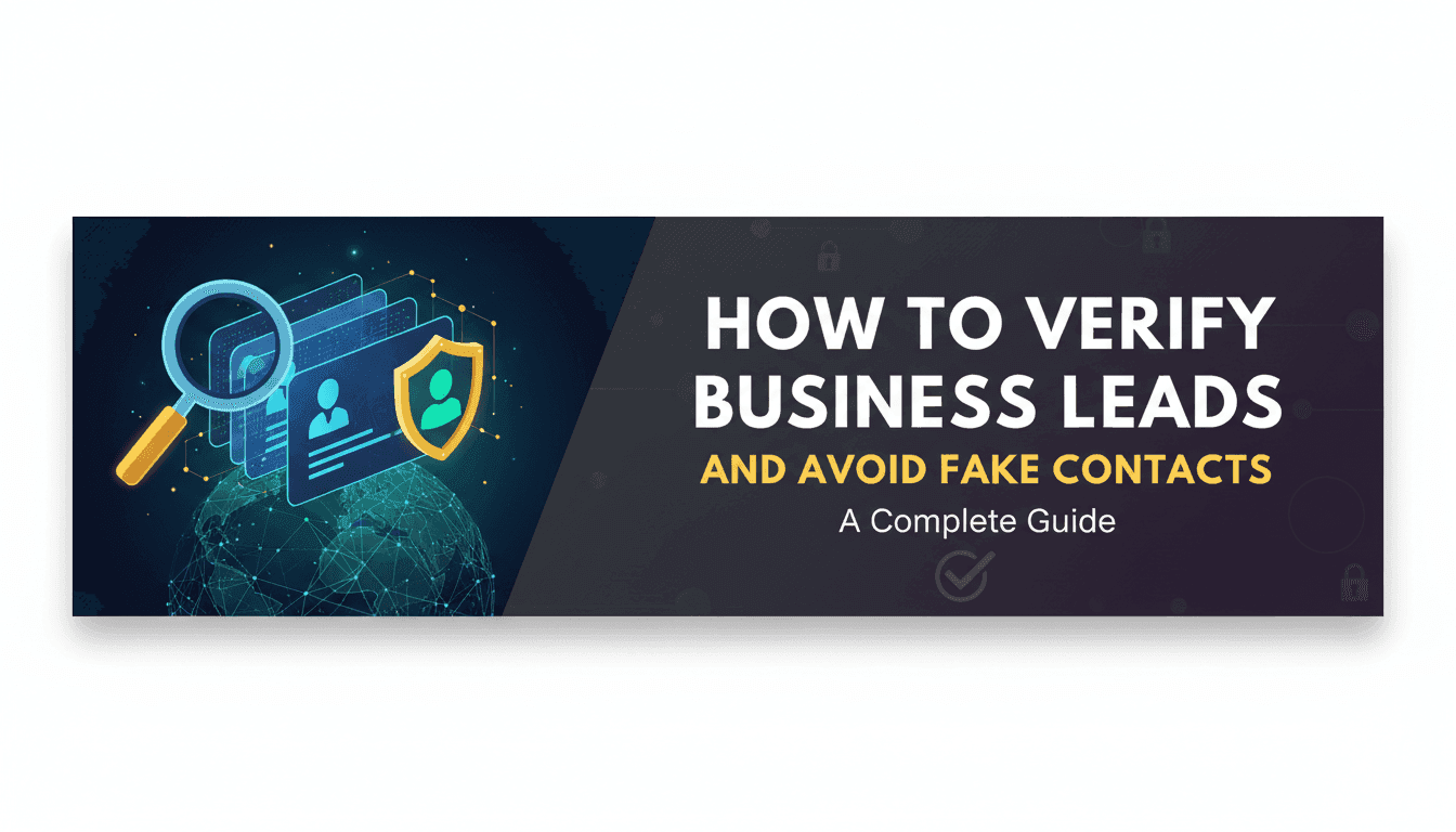 How to Verify Business Leads and Avoid Fake Contacts: A Complete Guide
