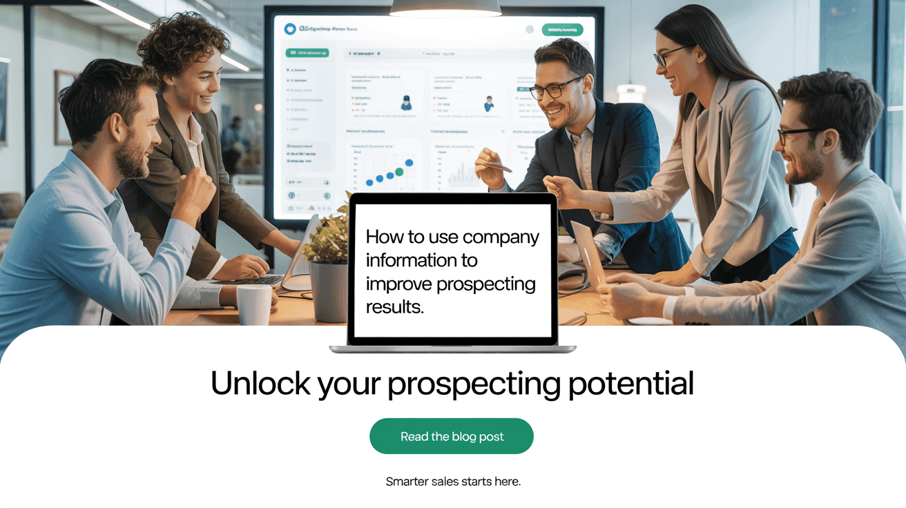 How to Use Company Information to Improve Prospecting Results