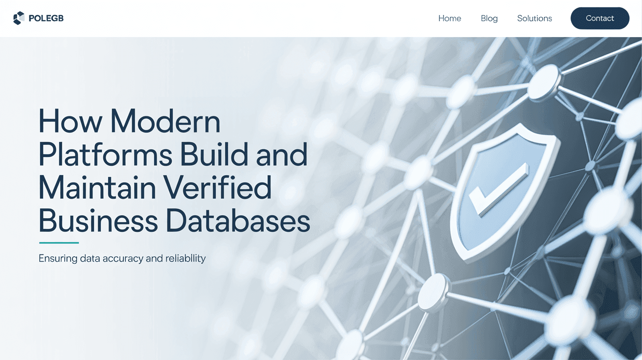 How Modern Platforms Build and Maintain Verified Business Databases