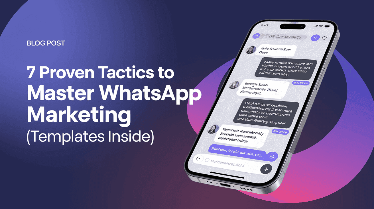 7 Proven Tactics to Master WhatsApp Marketing (Templates Inside)