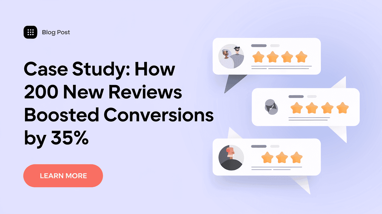 Case Study: How 200 New Reviews Boosted Conversions by 35%