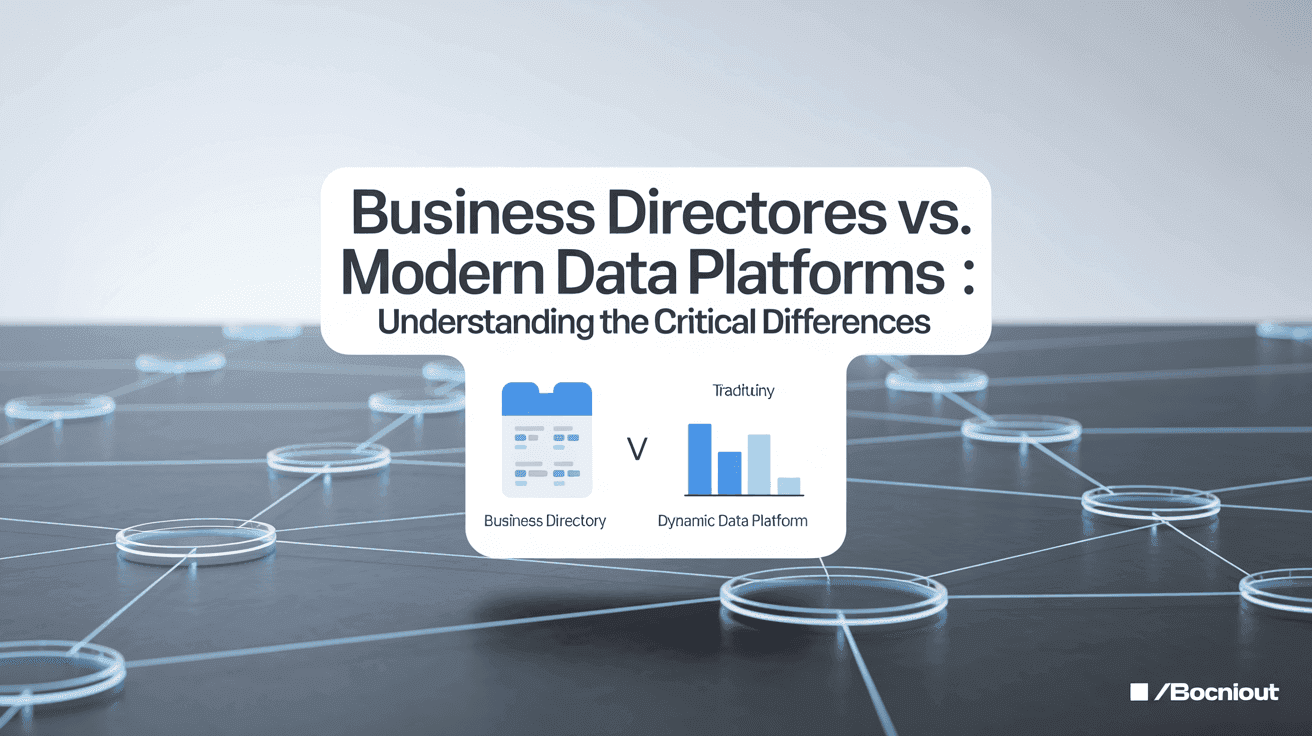 Business Directories vs. Modern Data Platforms: Understanding the Critical Differences