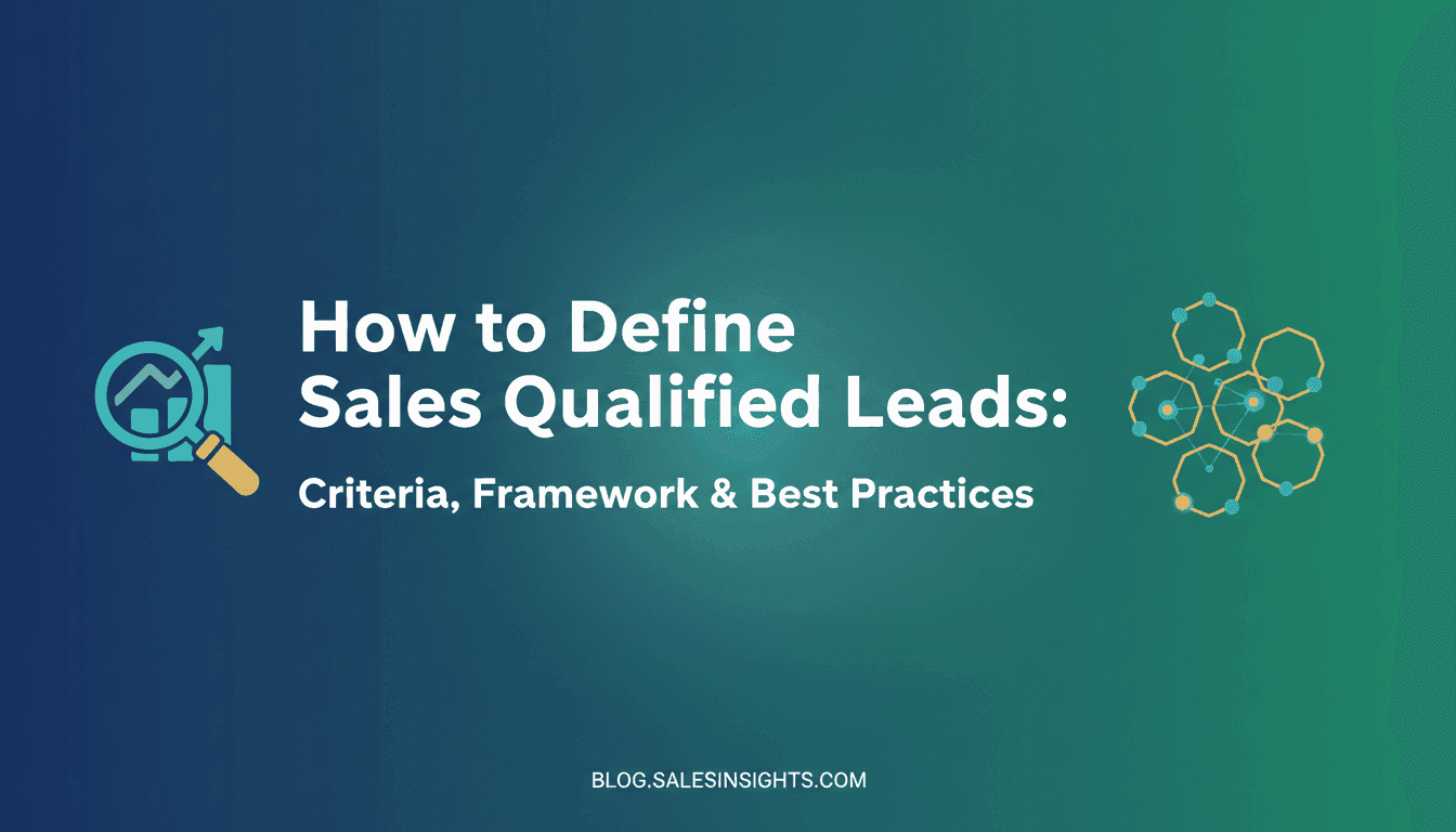 How to Define Sales Qualified Leads: Criteria, Framework & Best Practices