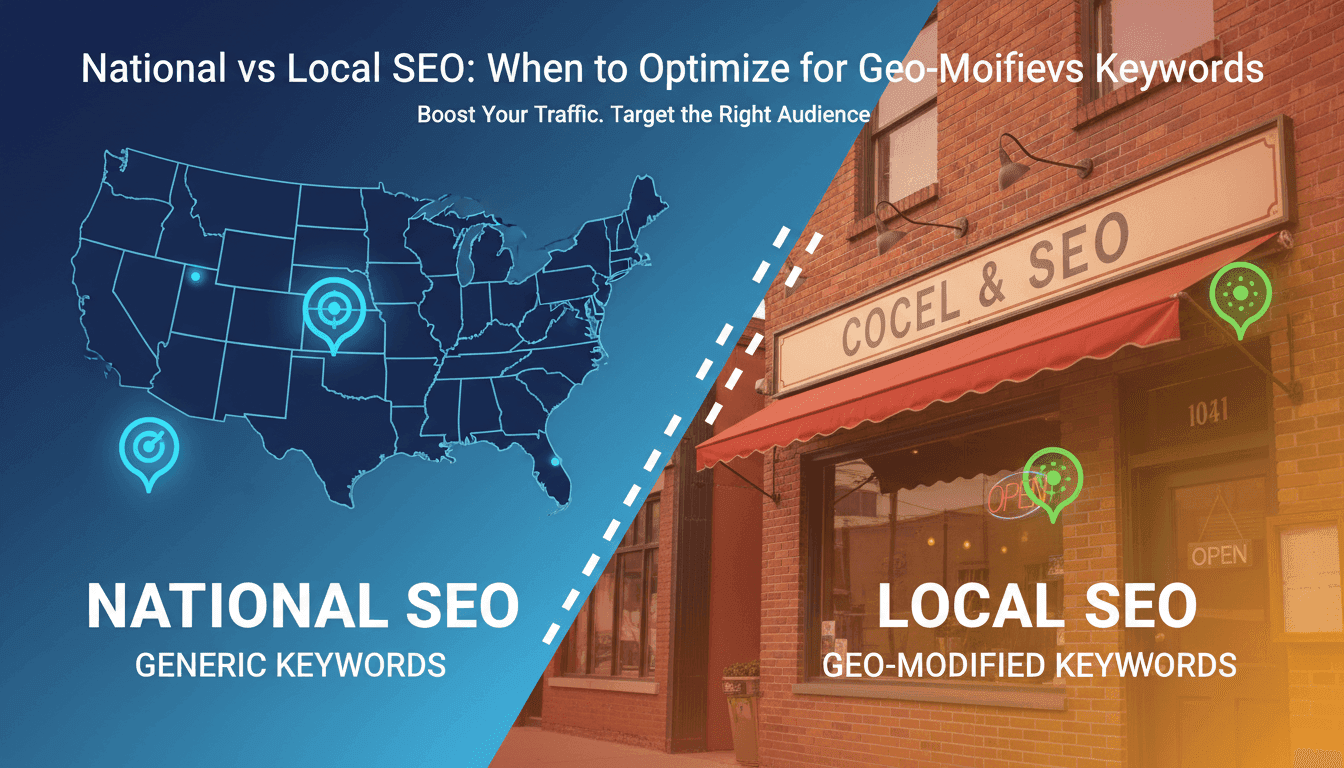 National vs Local SEO: When to Optimize for Geo-Modified vs Generic Keywords