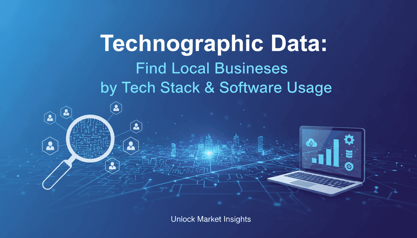 Technographic Data: Find Local Businesses by Tech Stack & Software Usage