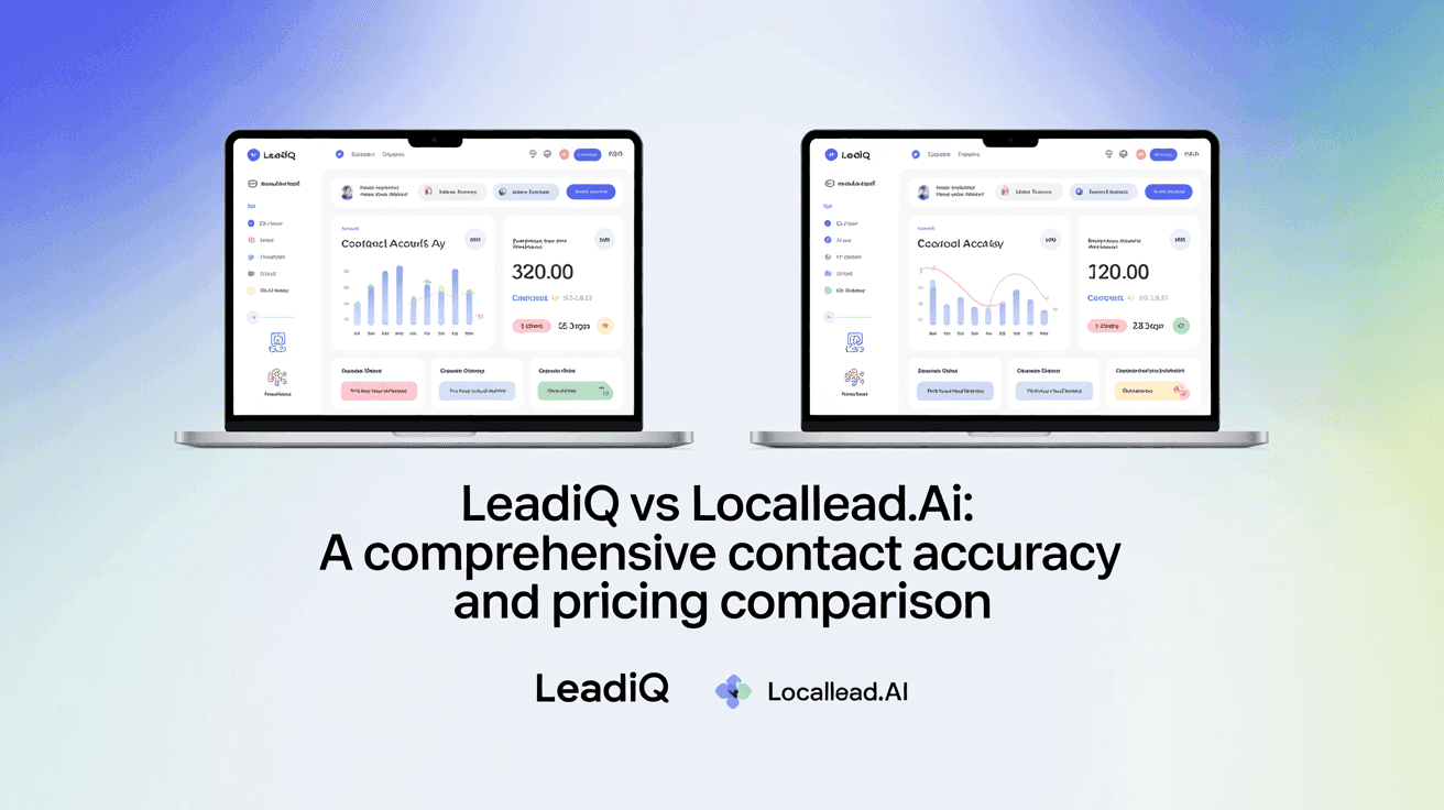 LeadIQ vs LocalLead.ai: A Comprehensive Contact Accuracy and Pricing Comparison