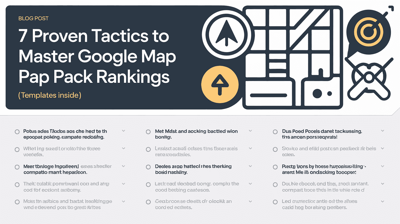 7 Proven Tactics to Master Google Map Pack Rankings (Templates Inside)