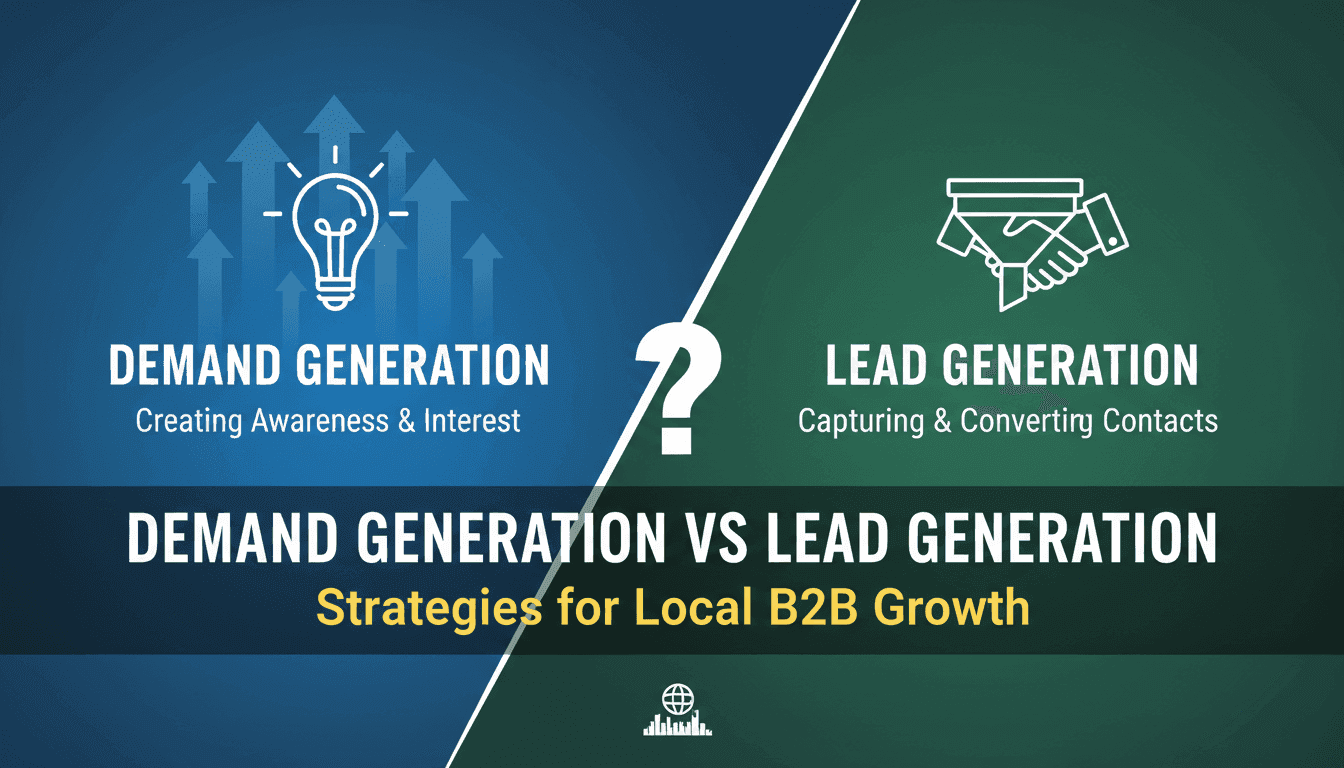 Demand Generation vs Lead Generation: Strategies for Local B2B Growth