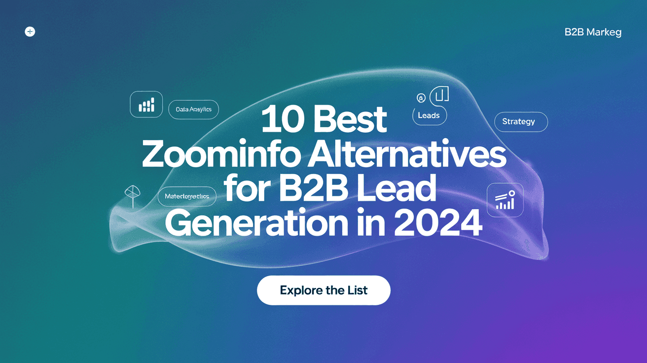 10 Best ZoomInfo Alternatives for B2B Lead Generation in 2024
