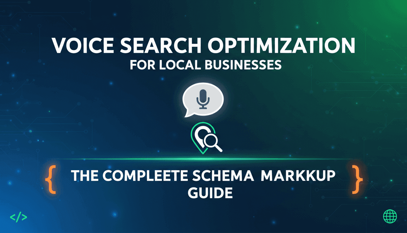 Voice Search Optimization for Local Businesses: The Complete Schema Markup Guide