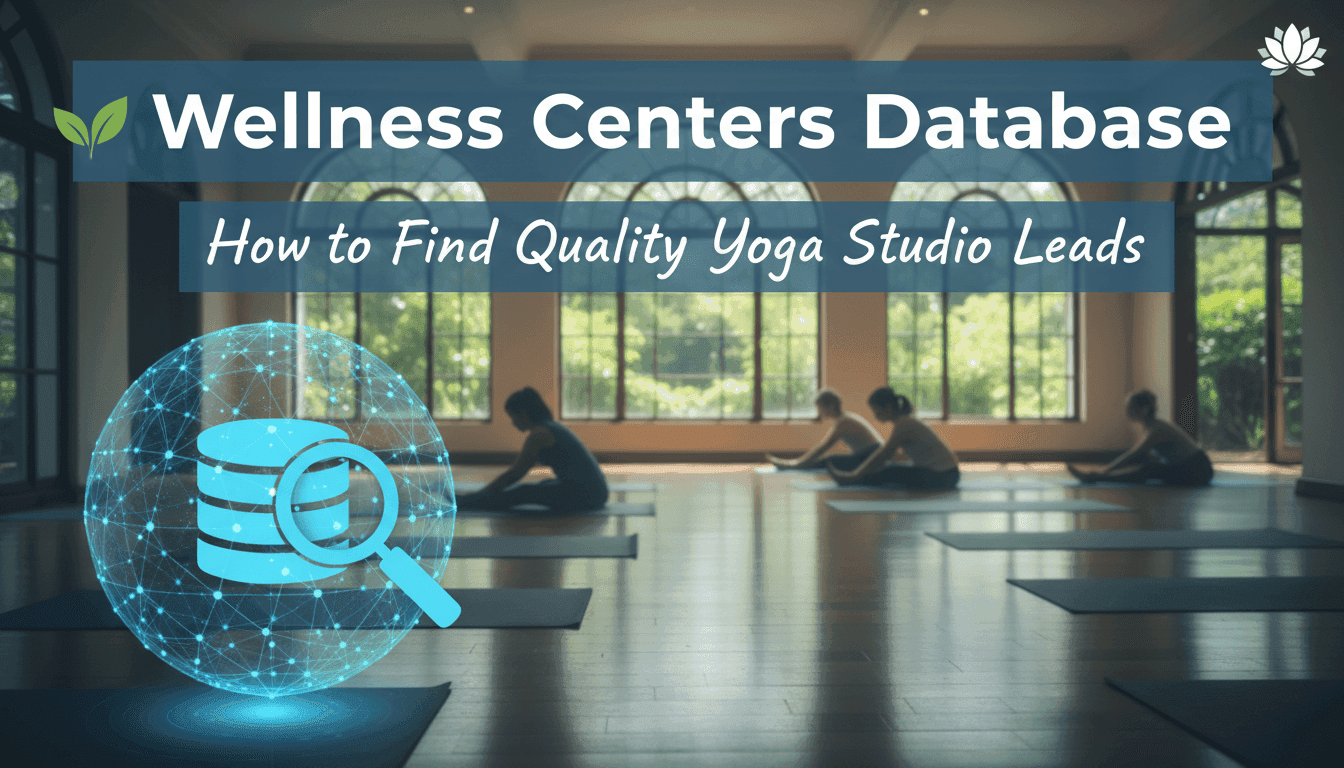 Wellness Centers Database: How to Find Quality Yoga Studio Leads