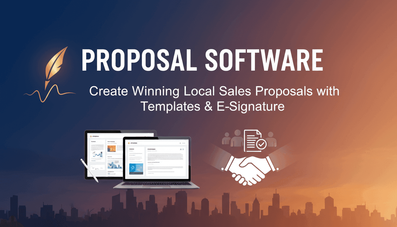 Proposal Software: Create Winning Local Sales Proposals with Templates & E-Signature