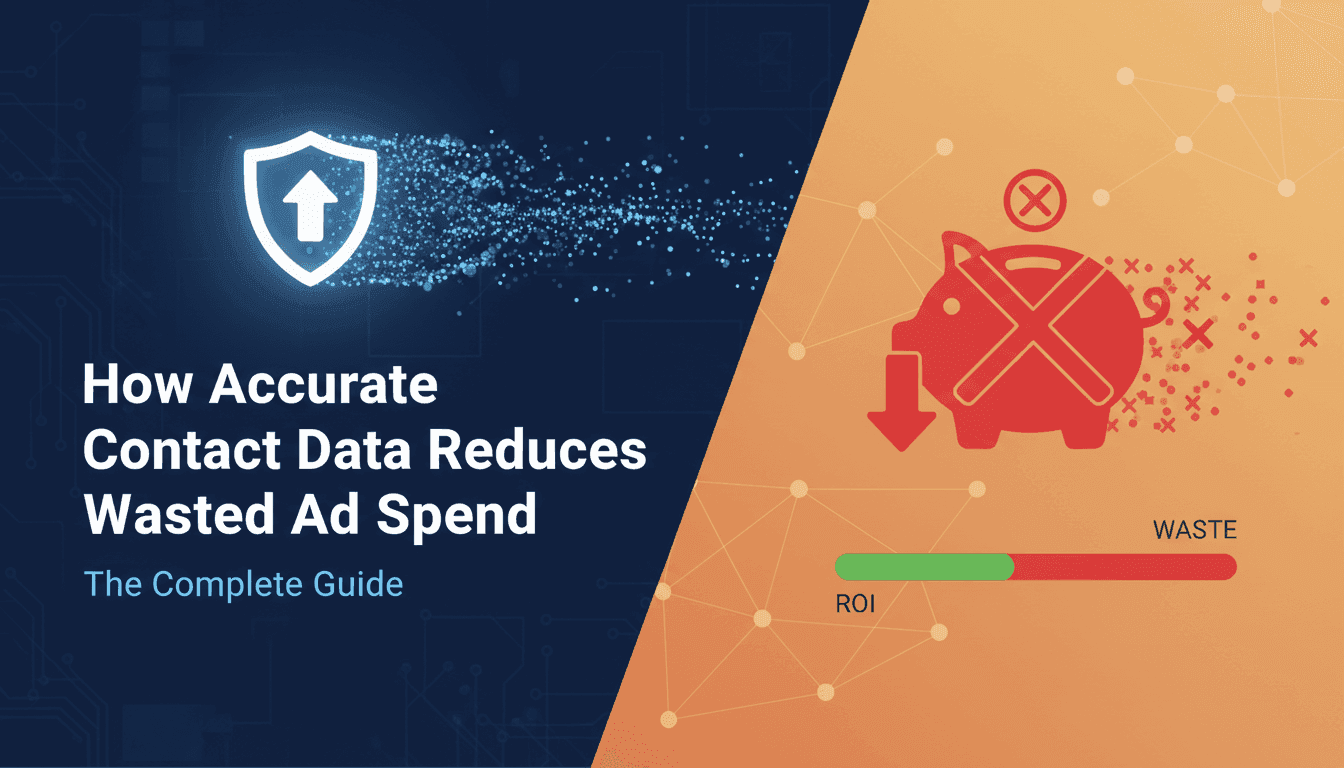 How Accurate Contact Data Reduces Wasted Ad Spend: The Complete Guide
